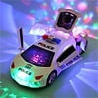 FNNMNNR Transforming LED Car Deformation Car Robot Vehicle Toys for Kids,Bump & Go Electric Car Toy Transforming Toy Deformation Car with Lights and Sounds Best Gift for Boys Girls Kids