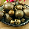 thumbnail image 1 of FNNMNNR Vintage Bronze Metal Christmas Jingle Bells Charms for Festival DIY Decoration, 1 of 10