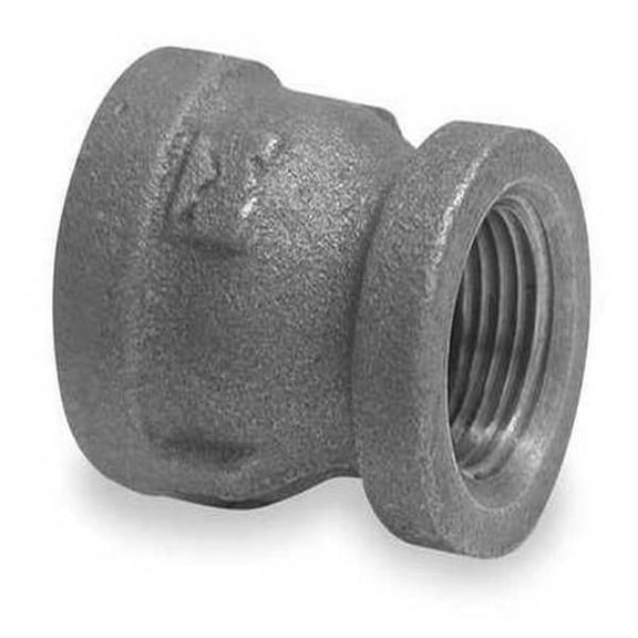 Reducer Coupling Reducer, 3/4" x 3/8" Pipe, FNPT, Malleable Iron, Class 300