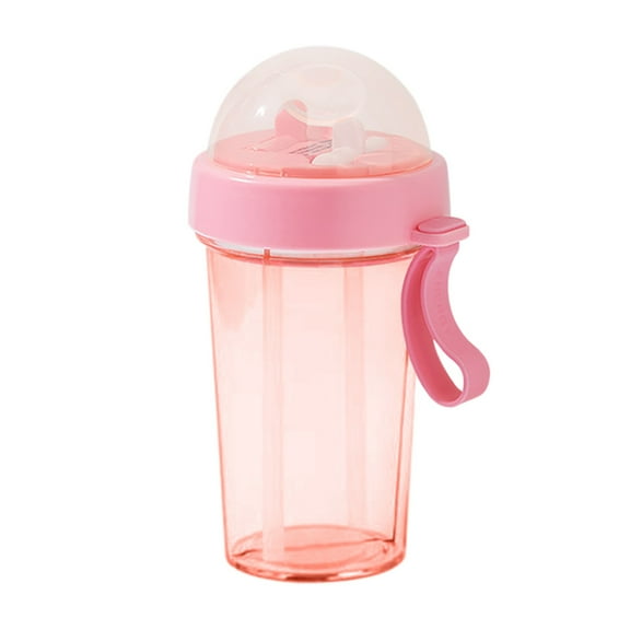 FNYOXU 420ml Bottle Plastic Cup Transparent Matte Portable Not Easy to Break Water Cup Outdoor Sports Travel Water Bottle Portable Leak-proof