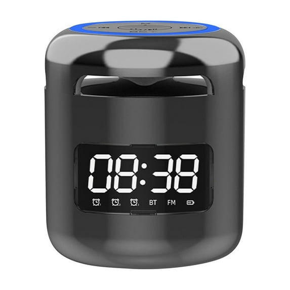 FNYOXU Bluetooth Speaker Portable BT 5.0 Wireless Speaker Alarm Clocks Wireless Speakers with Support / FM / AUX Card Hands-free with Microphone