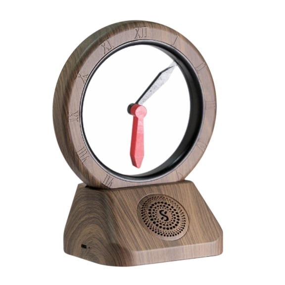 FNYOXU Bluetooth Speaker Time and Space Gate Vintage Bluetooth Speaker Suspended Clockwise Bluetooth Subwoofer Vintage Clock Sound