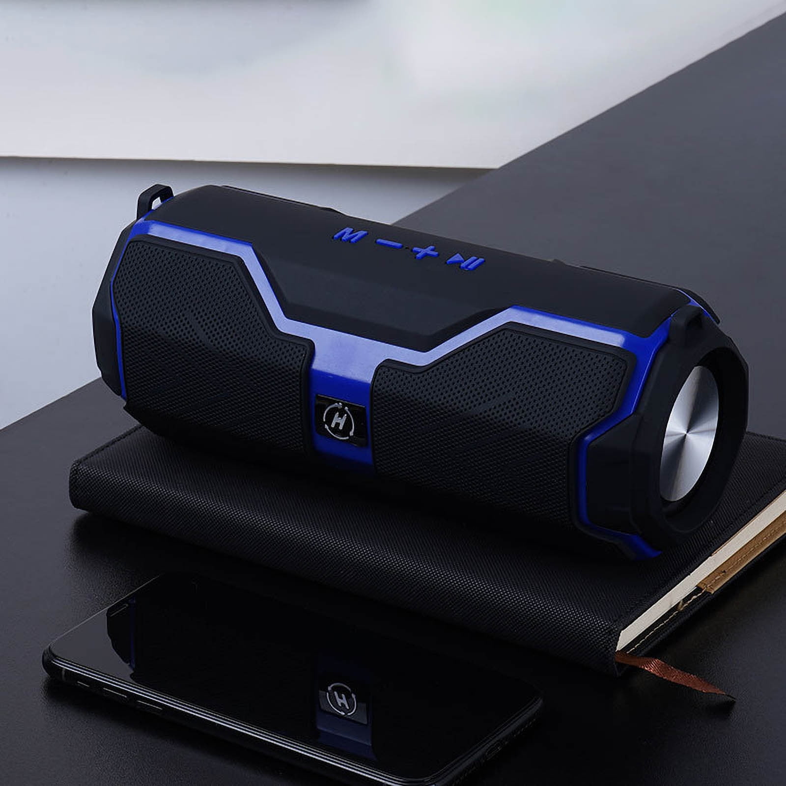 FNYOXU Bluetooth Speaker Wireless Bluetooth Speaker Outdoor Portable Plug-in Subwoofer Sound System