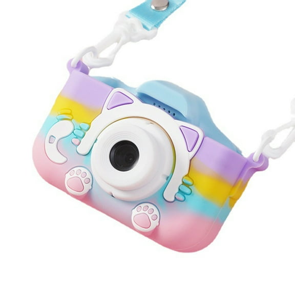 FNYOXU Digital Camera Children's Digital Camera High Definition Mini Camera Can Take Pictures Video Front and Rear Cameras Birthday Present Educational Toy Record Childhood