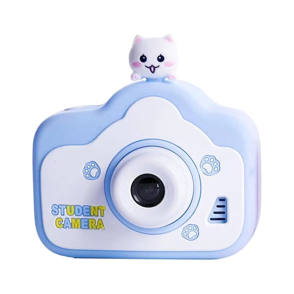 FNYOXU Digital Camera Children's Holiday Gift HD Front and Rear Double Shot 2000w Mini 2.0 Inch Video Camera Game Music Camera with 32GB Memory Card