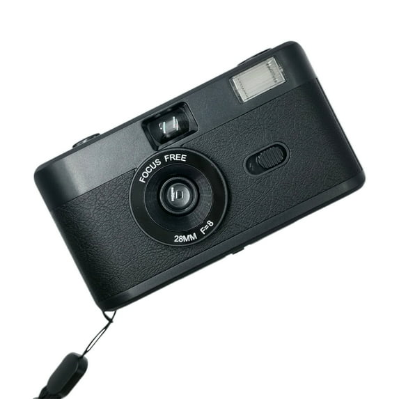 FNYOXU Digital Camera Half Frame Film Camera 35MM Retro Film Camera Reusable HD Gift Camera Focus-Free Built-in Flash Easy to Use. Film AAA Battery Are Not Included