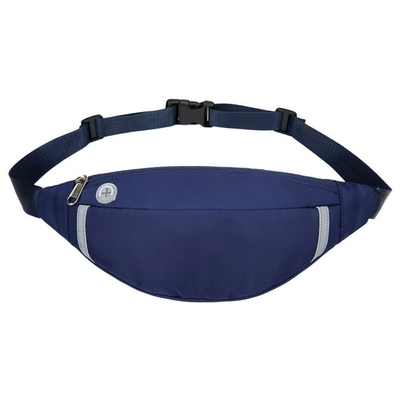 Fnyoxu Fanny Pack For Man & Woman Travel Wallet Bag For Cell Phone Belt Bag Crossbody Bag With Headphone Hole For Travel Walking Running Hiking Cycling