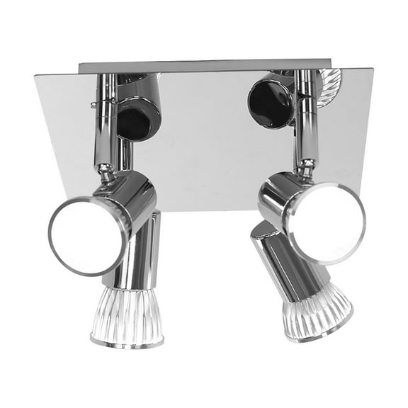 FNYOXU Flush Mount Ceiling Light,Modern Ceiling Lights Kitchen Adjus-table 4 Way Spotlights Fitting LED GU10 Bulbs