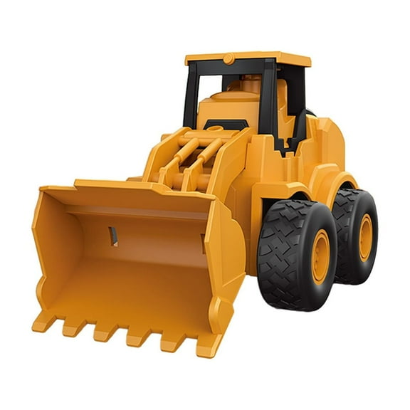 FNYOXU Front End Loader Toy Trucks, Pull Back Loader for Indoor & Outdoor Play, Realistic Engine Sound, Great Gift for Kids Ages 3+