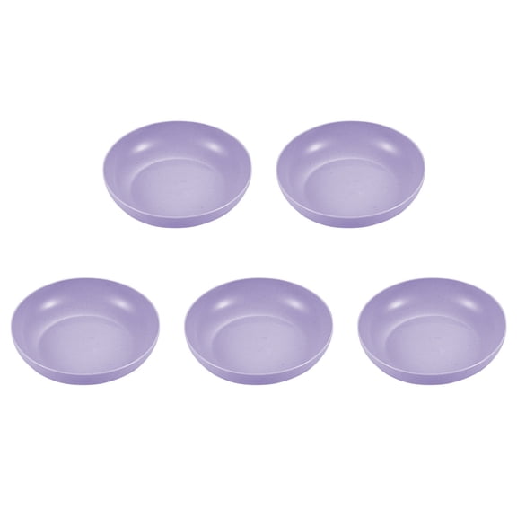 FNYOXU Kitchen Utensils,Kitchen Gadgets,5PCS Dinner Plates - 5.7Inch Impregnable Dinner Plates Set of 5 - Dishwasher & Microwave Safe Plastic Plates Reusable - Lightweight Plates for Kitchen,camping