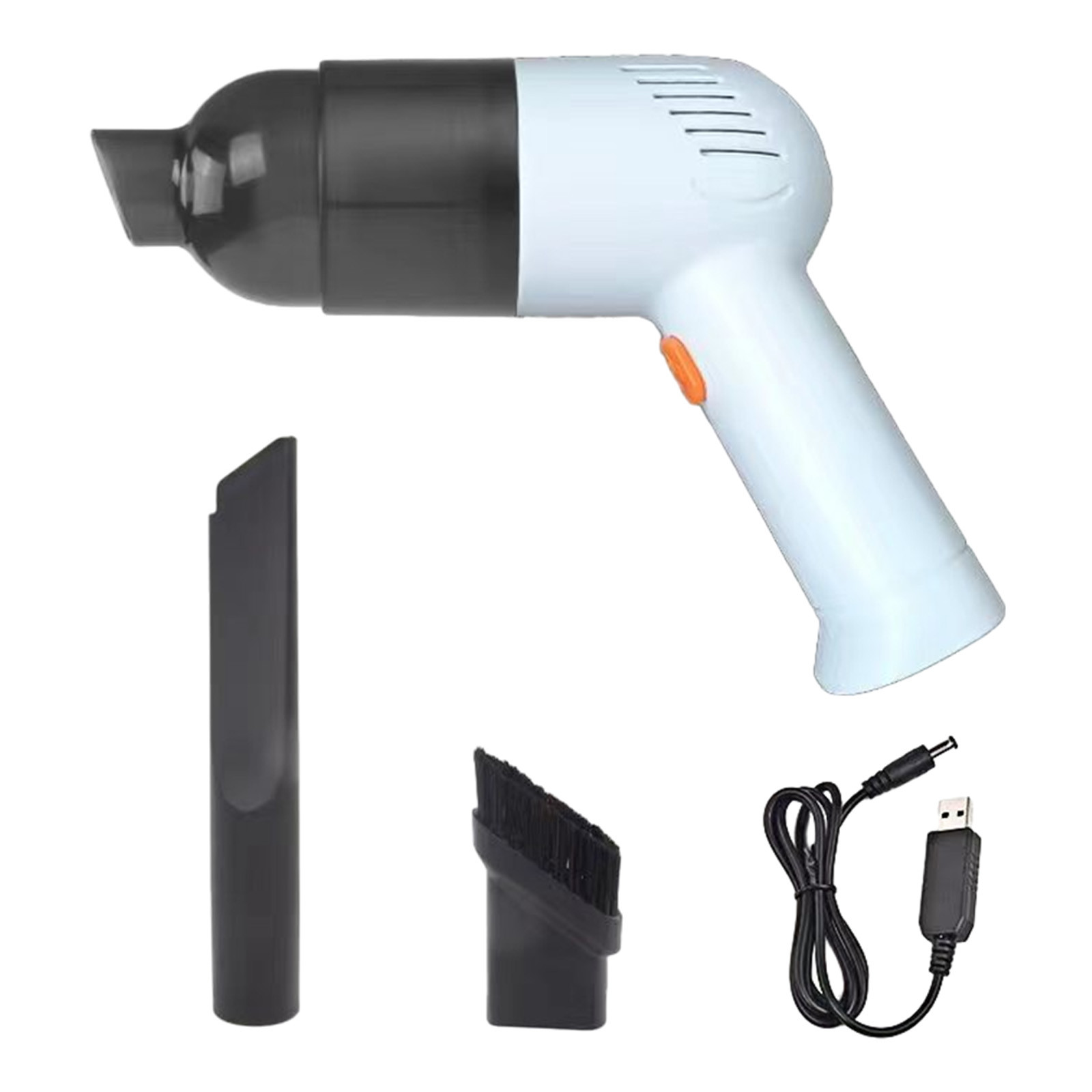 FNYOXU Portable Vacuum Cordless,Rechargeable Vacuum Cleaner. Powerful Suction Visual Bucket 2000 MAh Battery Lightweight 120W 12000 Pa Handheld Vacuum Cleaner for Car