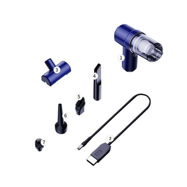 FNYOXU Portable Vacuum Cordless,USB Charging Vacuum Cleaner.Handheld Vacuum. 4000pa Cyclones Hand Vacuum Cleaner for Car & Home