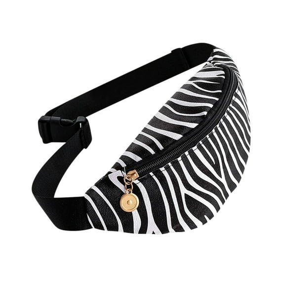 FNYOXU Sport Waist Pack Bag for Men Women Running Pack with Zipper Print Runner Belt Travel for Hiking Fitness, Cycling, Gym, 13.4x3.9x5.9in