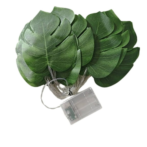 FNYOXU String of lights,20 LED Tropical Artificial Rattan Palm Leaves Wall Hanging Vines Leaf