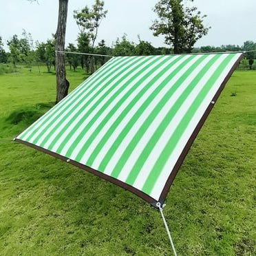 FNYOXU Sun Shade Sail Rectangle, 6.5"x6.5"FT Sun Shades Outdoor Patio Waterproof Canopy Outdoor Garden Patio Party Sunscreen Awning Canopy 98% UV Block with Free Rope, Green