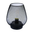 thumbnail image 1 of FNYOXU Table Lamp,Metal LED Lantern Battery Powered, Light with LED Edsion Style Bulb. Great for Weddings, Parties, Patio, Events for Indoors, 1 of 7