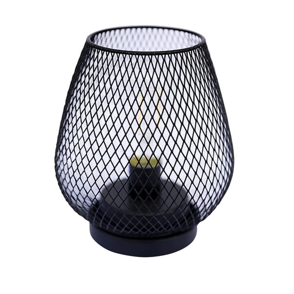 FNYOXU Table Lamp,Metal LED Lantern Battery Powered, Light with LED Edsion Style Bulb. Great for Weddings, Parties, Patio, Events for Indoors