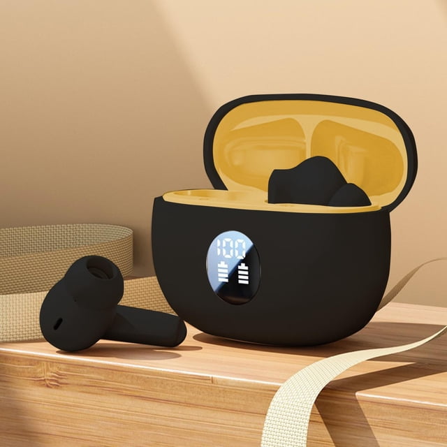 FNYOXU Wireless Earbuds, Bluetooth 5.3, Noise Cancelling, 55H Playtime, IP7 Waterproof, LED Display, Bass Stereo, for Android & iOS