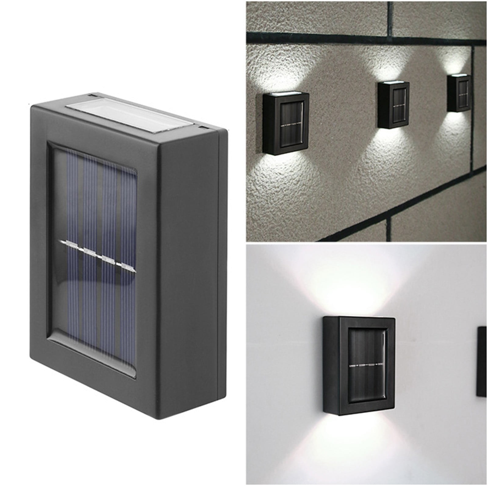 FNZEFAM Wall Lights UP Down Illuminate Outdoor Sunlight Sensor Lamp
