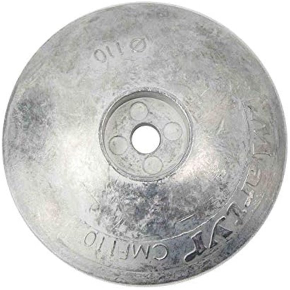 FO4172 Aluminum Alloy Rudder/Trim Tab Disc Anode, 4-3/8 inches (110mm)