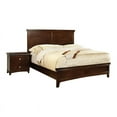 thumbnail image 1 of FOA Brighton 2pc Cherry Solid Wood Bedroom Set - Full + Nightstand, 1 of 7