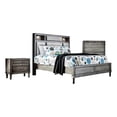 thumbnail image 1 of FOA Cartagena 3pc Gray Solid Wood Bedroom Set- Cal King + Nightstand + Chest, 1 of 18