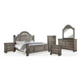 thumbnail image 1 of FOA Damos 6pc Gray Wood Bedroom Set-Queen+2 Nightstands+Chest+Dresser+Mirror, 1 of 19