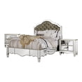 thumbnail image 1 of FOA Gavvi Glam 3-Piece Silver Wood Bedroom Set - Cal King + 2 Nightstands, 1 of 8