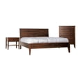 thumbnail image 1 of FOA Himal 3-Piece Espresso Wood Bedroom Set - King + Nightstand + Chest, 1 of 4