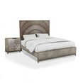 thumbnail image 1 of FOA Meriah 2pc Antique Gray Wood Bedroom Set - Queen + Nightstand, 1 of 10