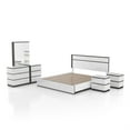 thumbnail image 1 of FOA Misti 5pc Wood White Storage Bed Set - Queen+2 Nightstands+Dresser+Mirror, 1 of 13