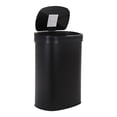 thumbnail image 1 of FOA Rena 13 Gallon Stainless Steel Motion Sensor Automatic Trash Can in Black, 1 of 20