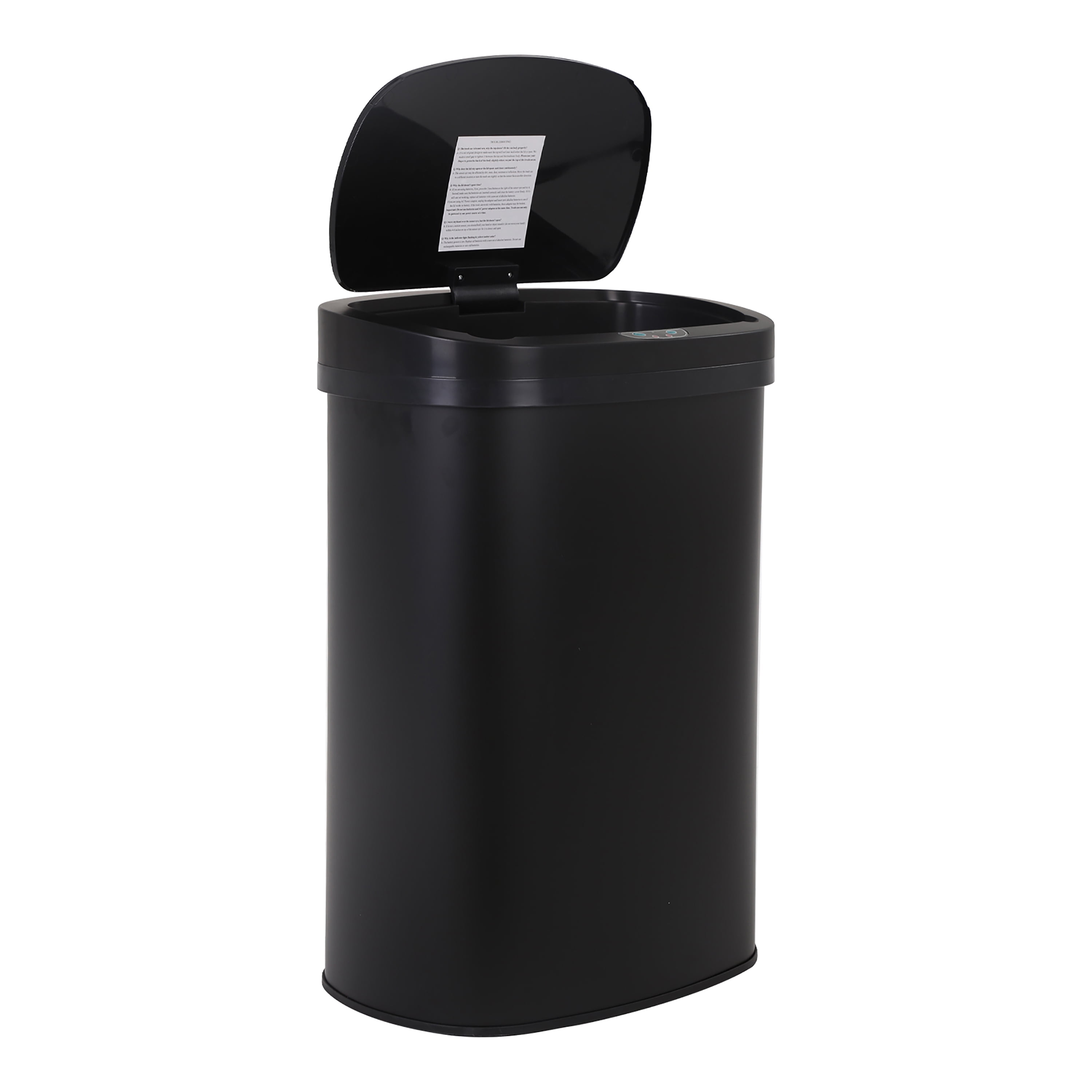 FOA Rena 13 Gallon Stainless Steel Motion Sensor Automatic Trash Can in ...