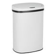 thumbnail image 1 of FOA Rena 13 Gallon Stainless Steel Motion Sensor Automatic Trash Can in White, 1 of 11