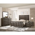 thumbnail image 1 of FOA Werren 5pc Espresso Wood Bed Set - Queen + 2 Nightstands + Dresser + Mirror, 1 of 12