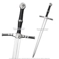thumbnail image 1 of FOAM High Density Fantasy Geralt Silver Long Sword Cosplay LARP Costume Gift, 1 of 5