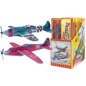 FOAM WWII ASSORTED GLIDERS (BOX of 12 different planes 48 in total)