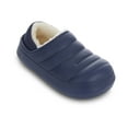 thumbnail image 1 of FOAMWALK Boys' Clogs - Comfy Fur Lined Clog, Indoor and Outdoor Clogs for Toddler/boys, Navy, 11-12, 1 of 5