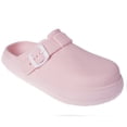 thumbnail image 1 of FOAMWALK Girl's EVA Slides Fisherman, Buckle Clogs Kids Cloud Slides - Slip On Sandals for Girls Little Kid/Big Kid, Blush, 2/3, 1 of 9