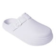 thumbnail image 1 of FOAMWALK Girl's EVA Slides Fisherman, Buckle Clogs Kids Cloud Slides - Slip On Sandals for Girls Little Kid/Big Kid, White, 4/5, 1 of 9