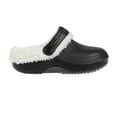 thumbnail image 1 of FOAMWALK Girl's Lightweight Solid Sherpa-Lined Clog - Warm Fleece & Stylish Clogs for Girls, Black, 13-1, 1 of 6