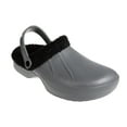 thumbnail image 1 of FOAMWALK Men's Comfy and Soft Solid Clogs with Sherpa Lining - Fluffy Clogs for Men, Dark Gray, 7/8, 1 of 8