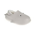 thumbnail image 1 of FOAMWALK Toddler Boy's Novelty Clogs with Sherpa and Fur Lining - Cute Shark and Dog Clogs for Toddler, Gray, 11-12, 1 of 9