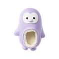 thumbnail image 1 of FOAMWALK Toddler Unisex Novelty Clogs with Faux Fur Lining - Penguin Slippers for Toddler, Lilac, 8, 1 of 8