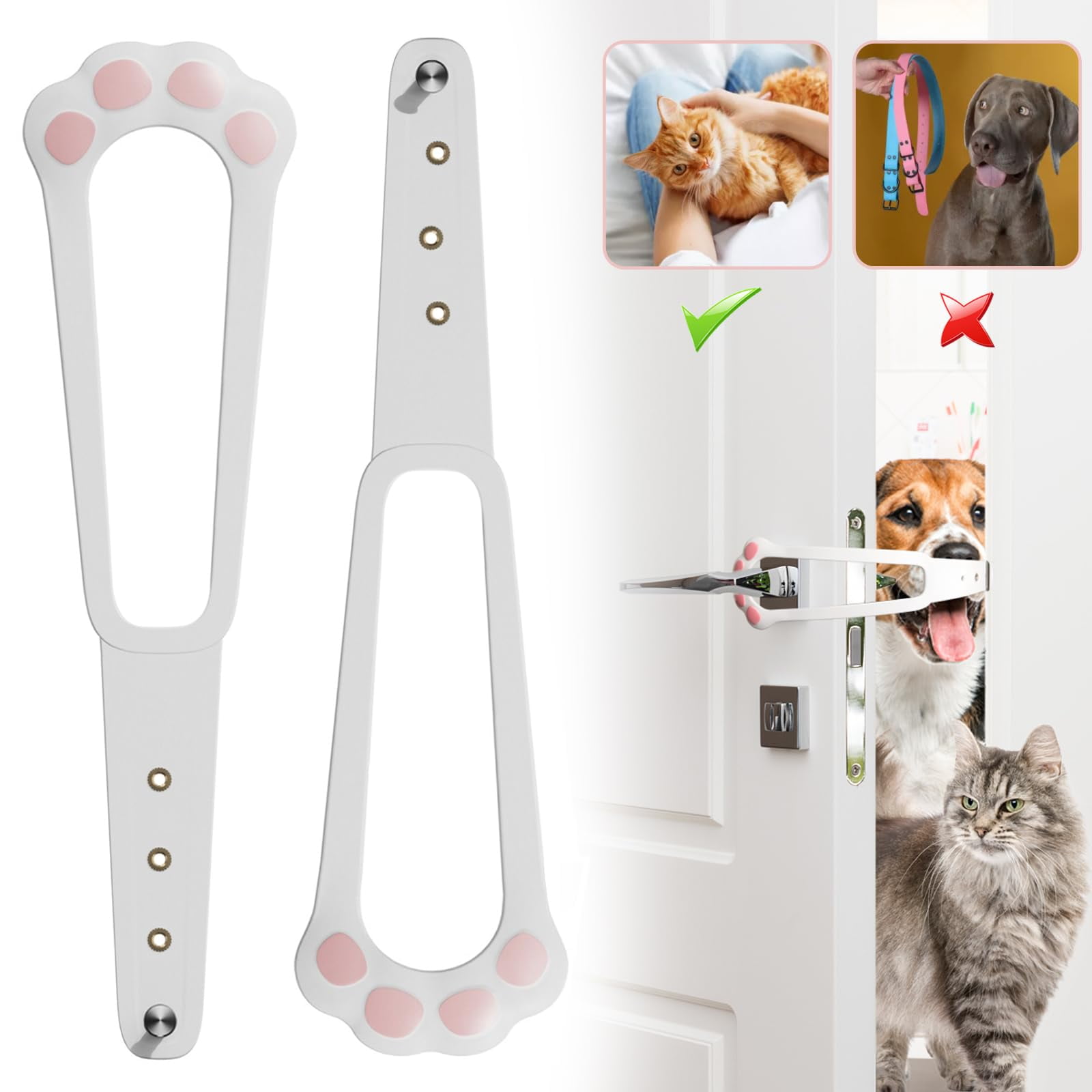 FOAUUH Cat Door Holder Latch -Adjustable Cat Door Alternative to - Main Image