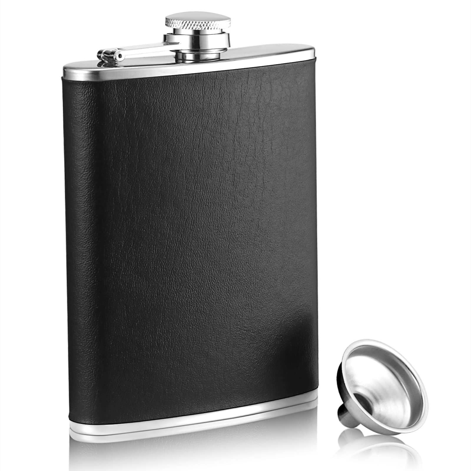 FOAUUH Hip Flask for Liquor, 8oz Stainless Steel Leakproof Whiskey