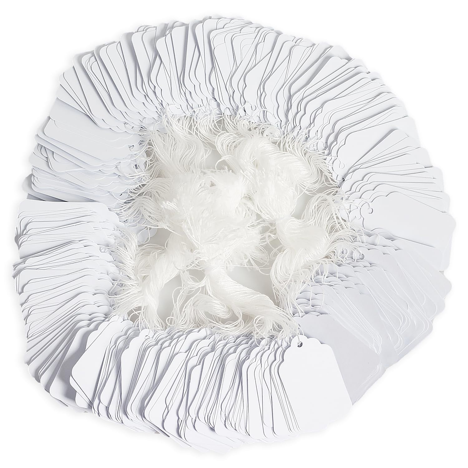 FOAUUH Merchandise Tags with String Attached 3x4.8cm, Pack of 500