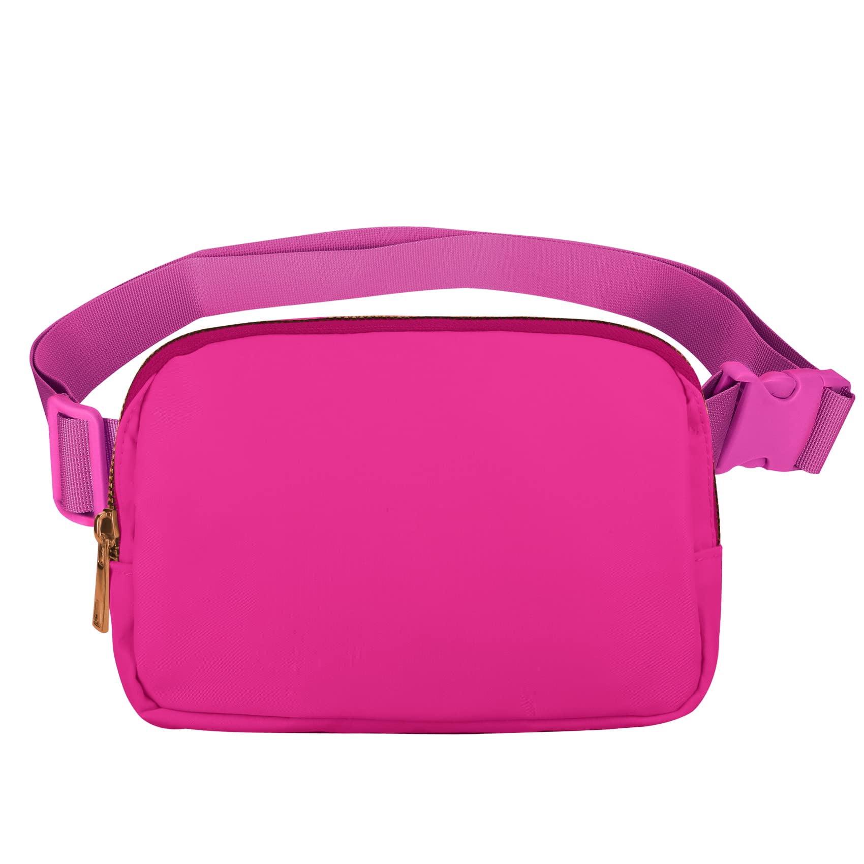 VOROLO Running Fanny Pack - Adjustable Waist Pack For Women & Men, Waterproof Belt Bag For Sports, Pink - View #3