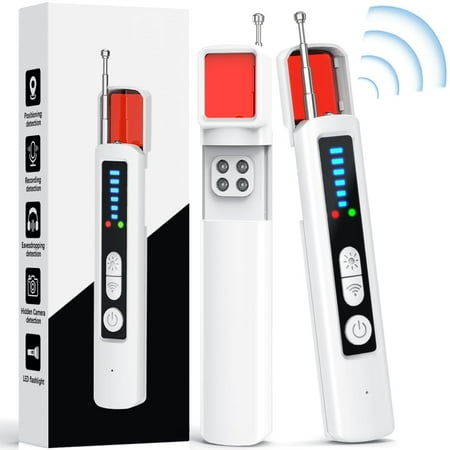 FOBISABI Hidden Camera Detectors, Portable Camera Detectors, Bug Detector Rf Wireless Signal Scanner, GPS Tracker Detector for Home, Hotel, Travel, Office, Bathroom, 6 Levels Sensitivity