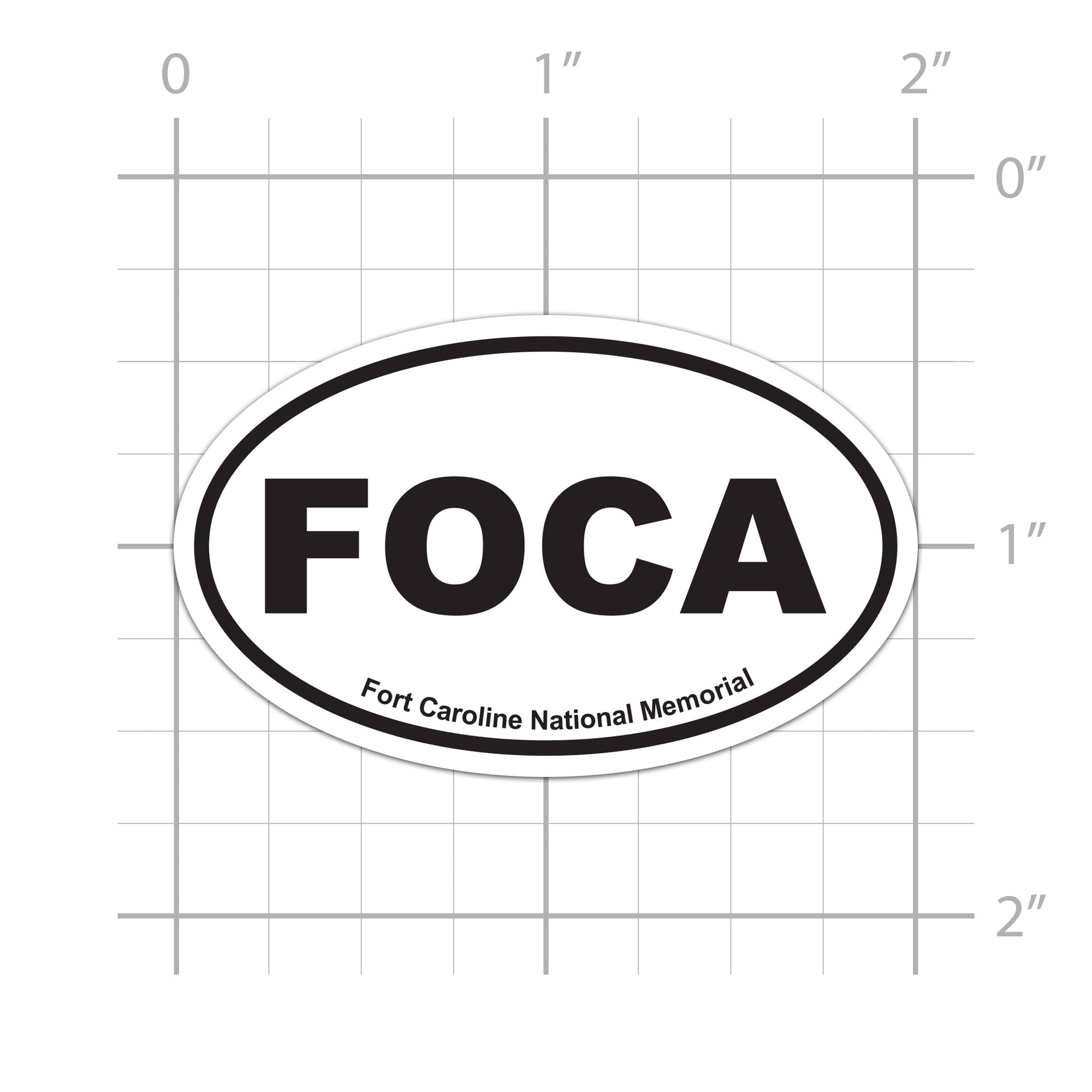 FOCA Fort Caroline National Memorial Sticker for water bottle phone ...